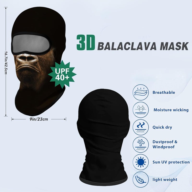 Obacle Balaclava Face Mask Men Women Lightweight for Ski Hunting Cycling Fishing - Image 2